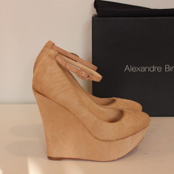 NEW Alexandre Birman Scarpin Nude Platform shoes size 7.5 - Picture 2 of 10
